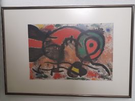 Joan Miró Kunstdruck "Knospe" gerahmt