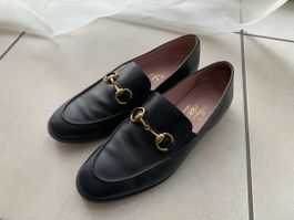 Mocassins Castellano cuir noir T38 Klassischer Damen Loafer