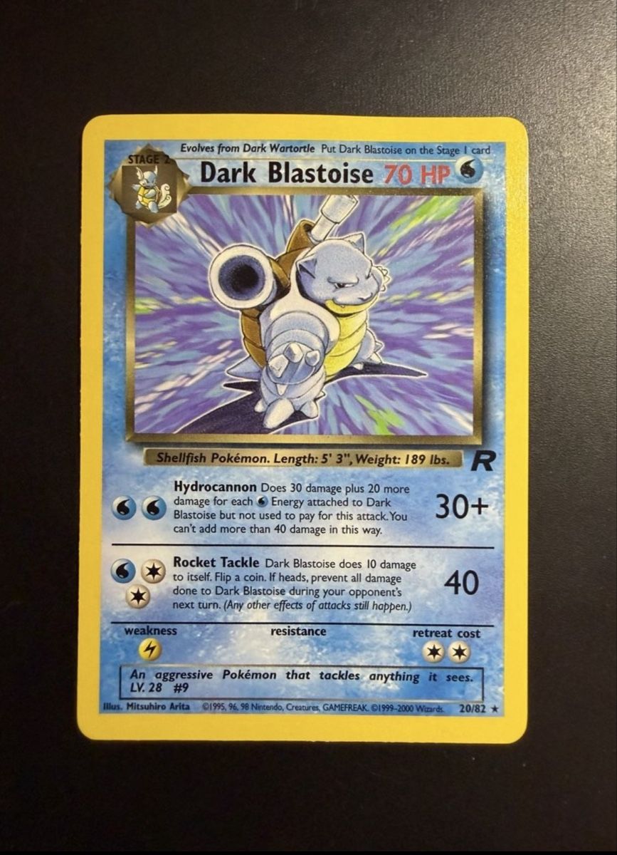 Pokémon Sammelbilder & Trading cards: Pokemon Dark Blastoise Team Rocket 20/82 - EN – Gebraucht aus Zürich von mbu_z9ch