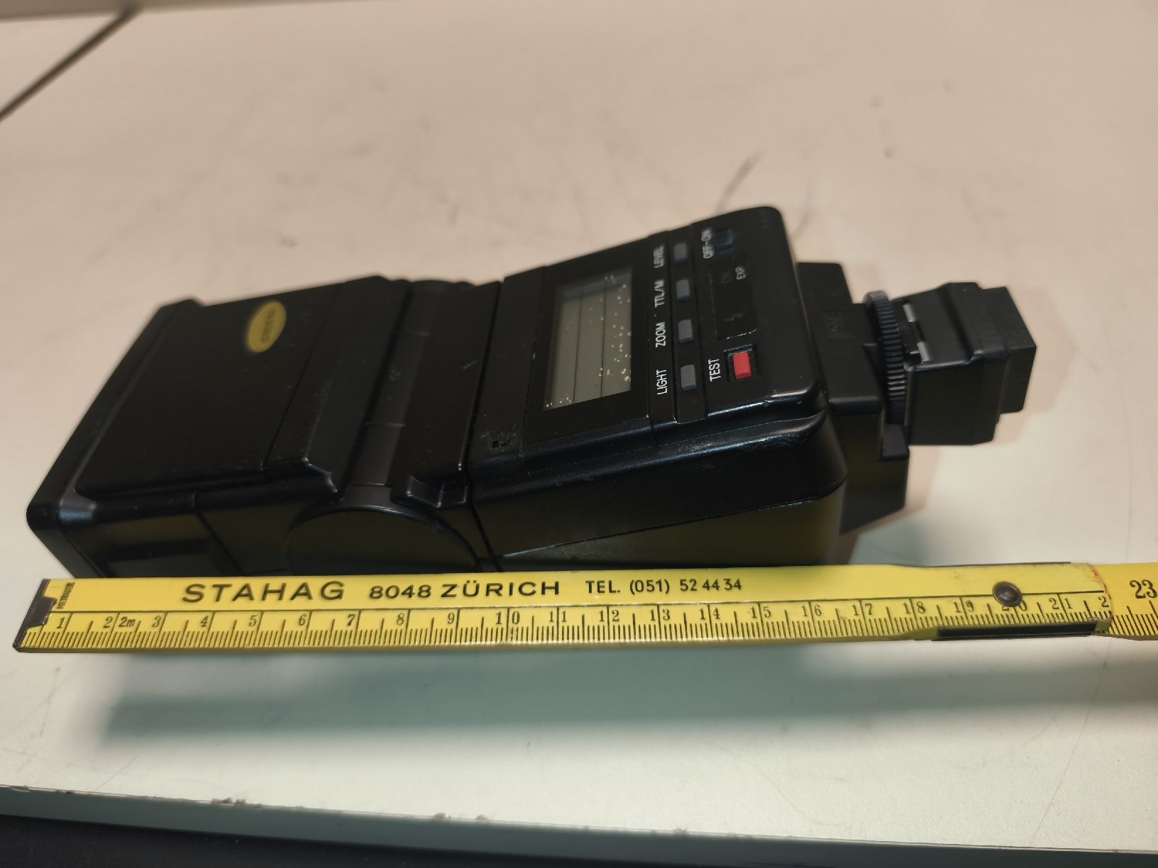 Minolta Flash: Blitzgerät Minolta Program 4000 AF mit Tasche. (nov944) – Difettoso da Künten venduto da Schnaepplihuus 6
