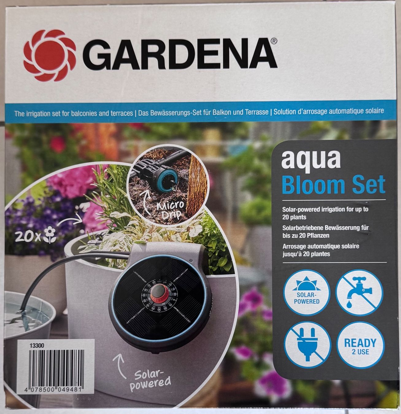 Gardena Pompe & Parti di ricambio: GARDENA aqua Bloom Set - autonomes Bewässerungssystem – Nuovo e nell'imballaggio originale da Unterengstringen venduto da peter8907 1