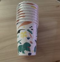 8 Dinosaur themed Party Paper Cups MY LITTLE DAY