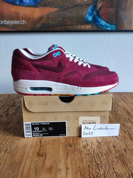 air max 1 parra patta cherrywood