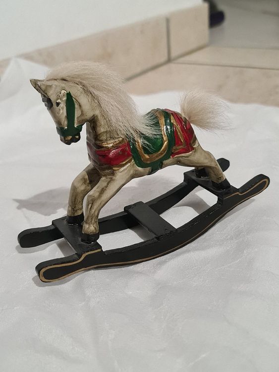 Generisch Vintage Schaukelpferd-Figur Aus Holz, Nor Produktbild-Vorschau 9