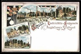 Litho Ganzsache PP10 D2 /03: Stuttgart, 