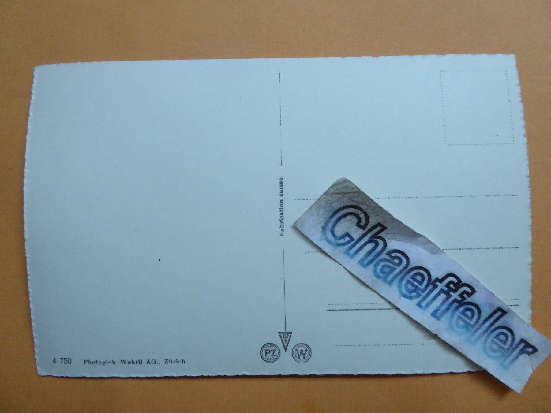 Cartoline postali: Vierwaldstättersee – Usato da Zürich venduto da Chaeffeler 1