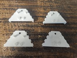 lego 3145 lot de 4 pièces White Vehicle, Tipper End Flat