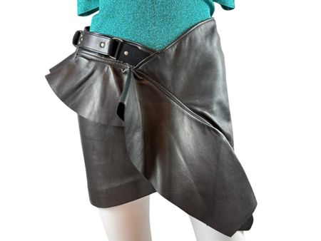 Saint Laurent Mini Lederrock, Gr. EU 36, neuwertig