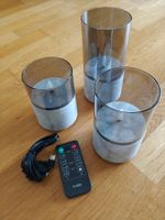 LED Kerzen mit Fernbedienung Set 3 Stck. wiederaufladbar