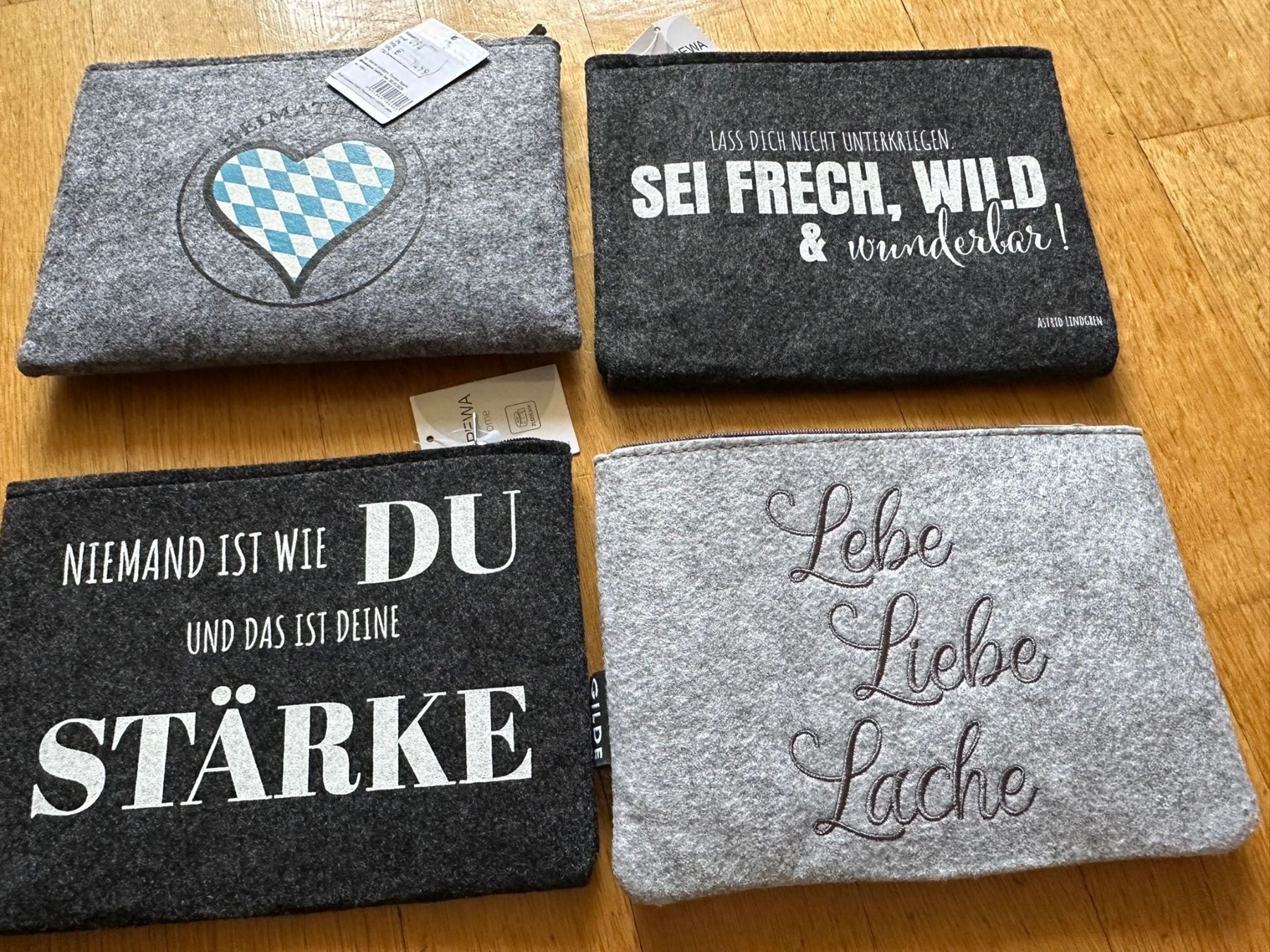 Borse: Filzpouch 4Stück – Nuovo e nell'imballaggio originale da Bern venduto da womiman 1