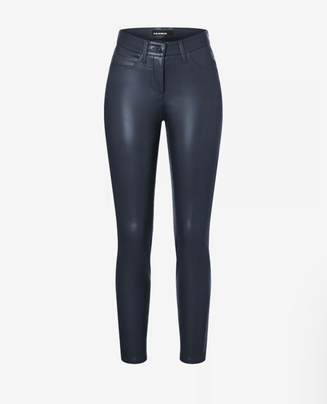 Cambio Pantaloni: Cambio Slim Fit Ray in Lederoptik, Graphit, 38 – Usato da Küsnacht ZH venduto da saluki12 1