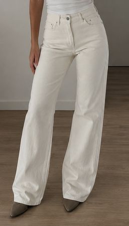 High Waist Jeans Cremfarbig von Vera Moda guter Zustand
