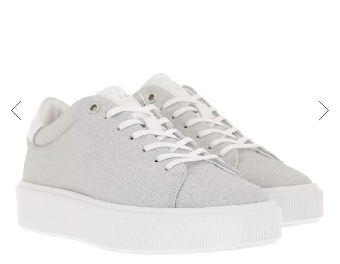 Ted Baker Damenschuhe: TED BAKER Glitter Platform Trainer Silver neu – Neu (gemäss Beschreibung) aus Steinhausen von gra_j5cn