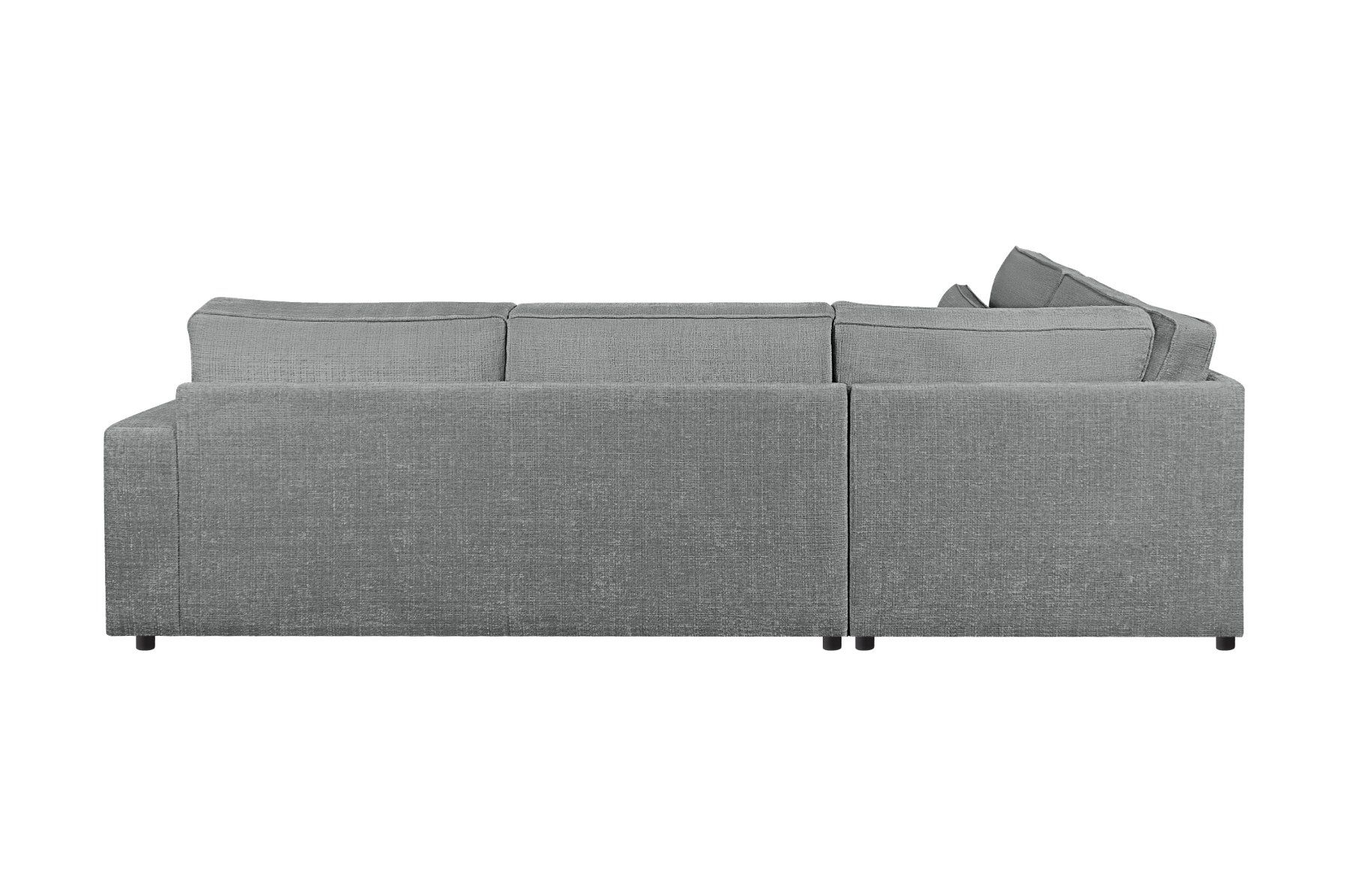 Divani: DESIGN ECKSOFA WEBSTOFF GRAU INKL NIERENKISSEN -50% – Nuovo e nell'imballaggio originale da Recherswil venduto da Moebel_Outlet 3