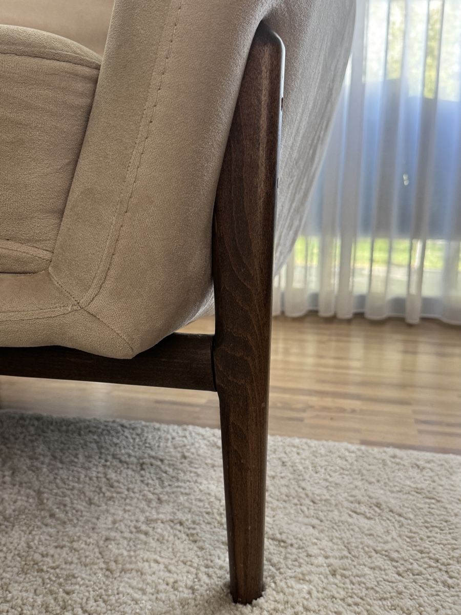 Fauteuils: 2 Sessel aus hellbeigem Samt – Neuf (Voir description) à Wiesendangen par hon_52vt 1