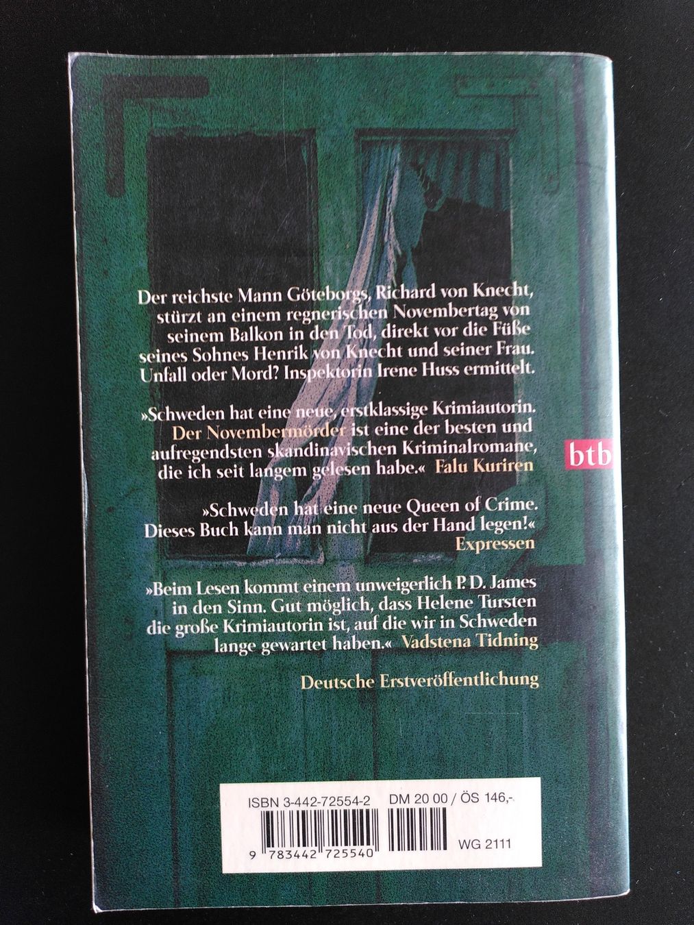 Libri: Der Novembermörder - Helene Tursten – Usato da Biel/Bienne venduto da Linanius 1