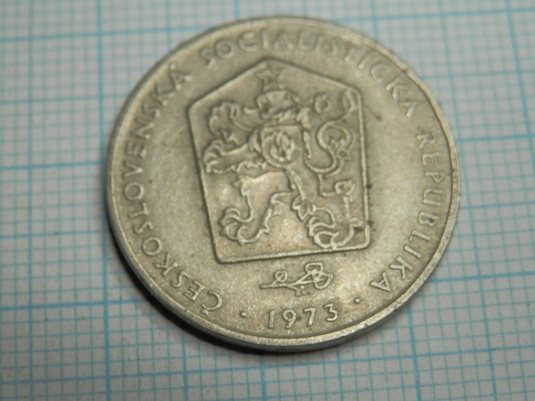 Tutti le monete: Tschechoslowakei 2 Kronen, 1973 – Usato da Weiach venduto da weiach81