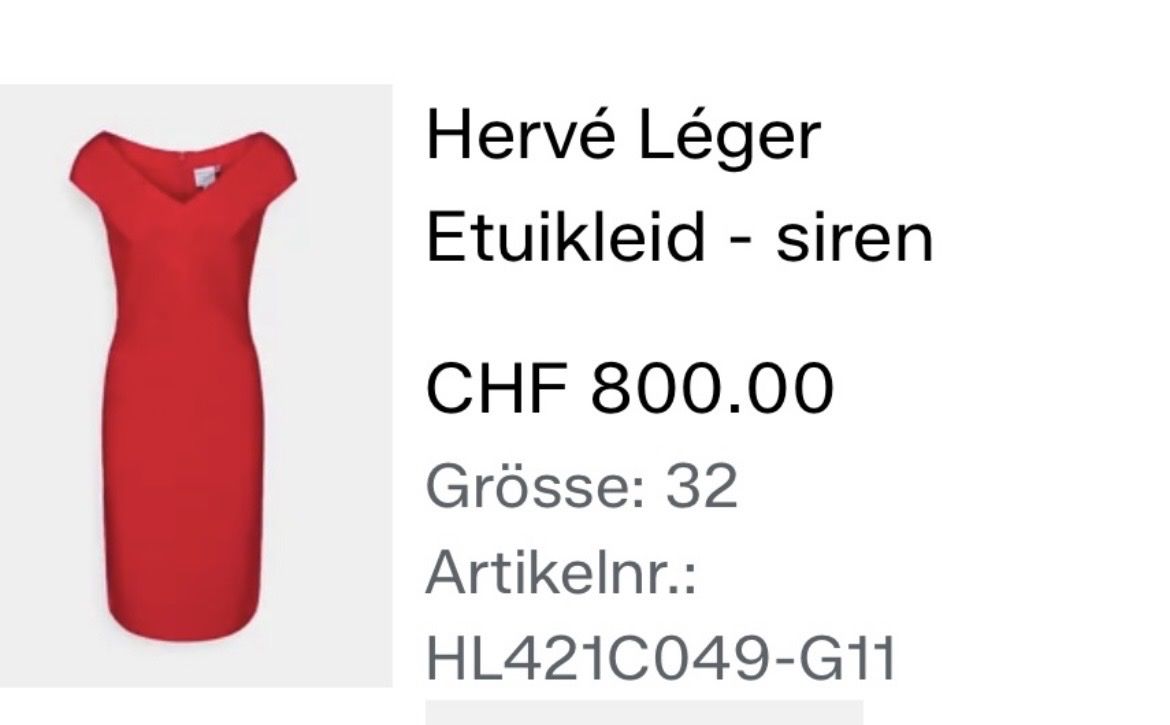 Vestiti: Designerkleid von Hervé Léger – Nuovo (secondo la descrizione) da Winterthur venduto da jessi_b95 3