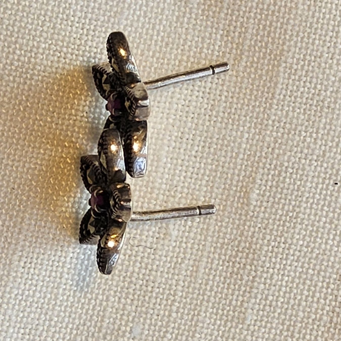Ohrringe & -stecker: Vintage Sterling Silber Markasiten Ohrstecker – Gebraucht aus Zürich von sanwit 5
