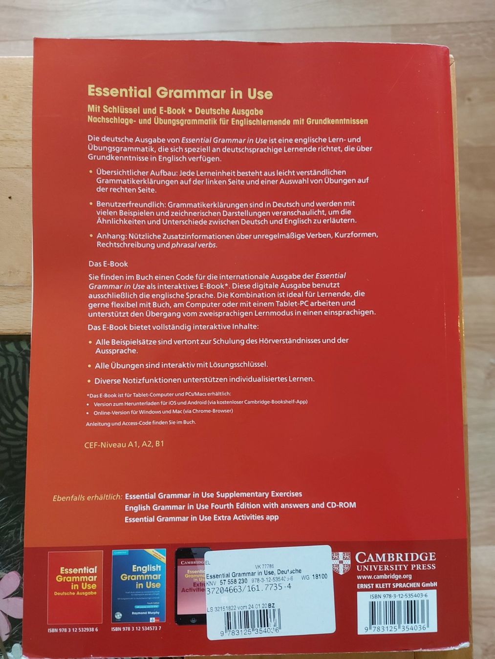 Libri: Cambridge English Book ESSENTIAL GRAMMAR IN USE – Nuovo (secondo la descrizione) da Wohlenschwil venduto da Lexah 1