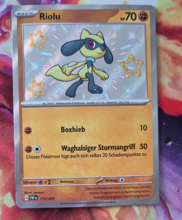 Riolu Shiny 173/091 Paldeas Schicksale DE | Kaufen auf Ricardo