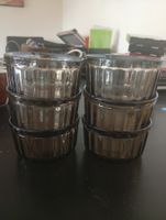 Set aus 6 braunen Soufflé-Förmchen, hitzebeständig!