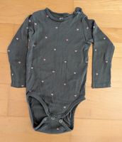 Baby Body H&M dunkelgrau mit Herzchen Grösse 92