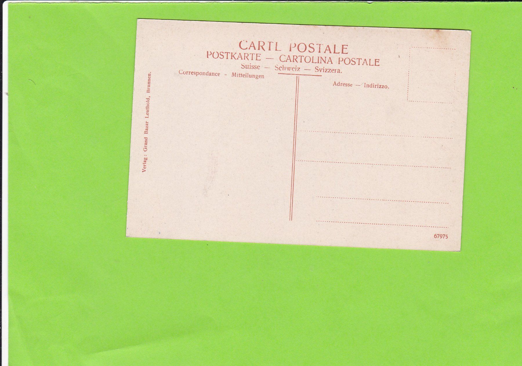 Cartoline postali: Brunnen – Usato da St. Peterzell venduto da neckertal 1