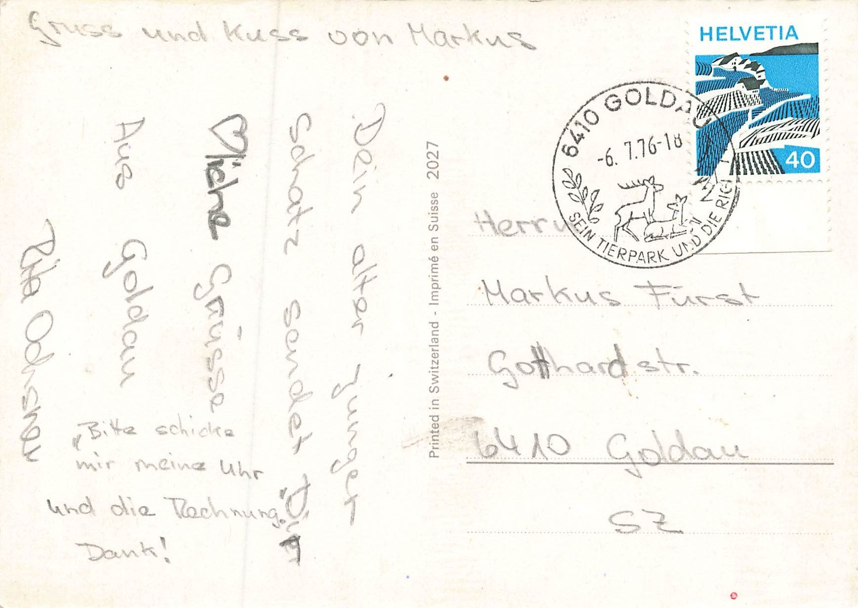 Ansichtskarten: Badenixe – Gebraucht aus Schwyz von Seffi56 1