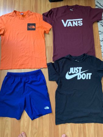 The North Face, Vans, Nike T-Shirts und Shorts Set