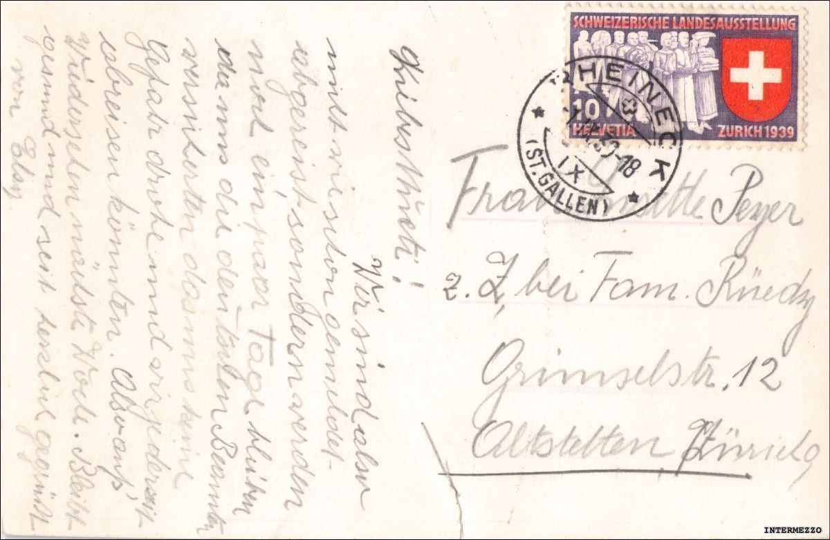 Cartoline postali: Rheineck - Gaissau // 1918 – Usato da Basel venduto da intermezzo12 1