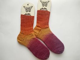 Merino Socken Gr. 42/43 superweich handgestrickt