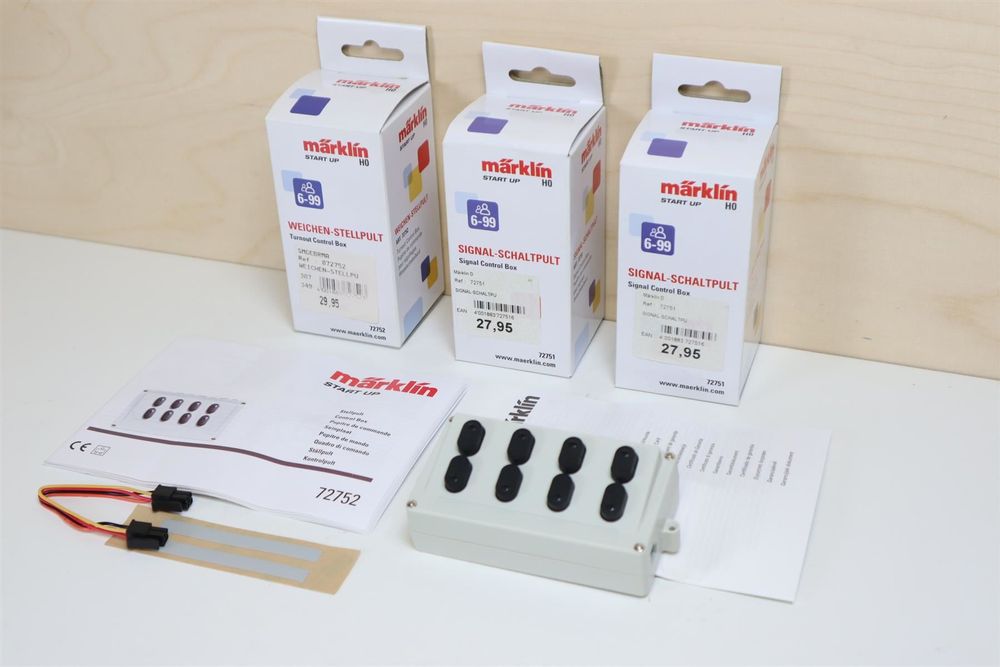 Märklin 3 x Weichen + Signal Stellpult 72752 / 72751 - Neu | Acheter ...