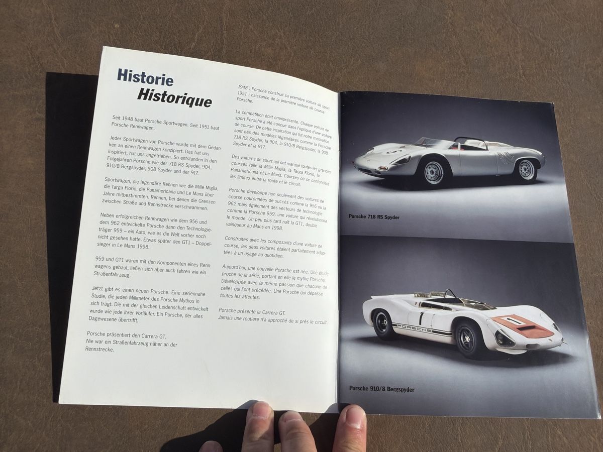 Porsche Documenti: Prospekt: Porsche Carrera GT – Nuovo (secondo la descrizione) da Wolfwil venduto da Rolex1 1