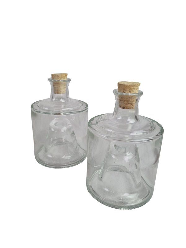Altro in Stoviglie & Bicchieri: 2er Set transparente Dekoflasche aus Klarglas – Usato da Wangen b. Olten venduto da Restwert_Wangen