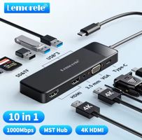 Neu HDMI USB-C Hub - 10 in 1 Adapter für Laptop!