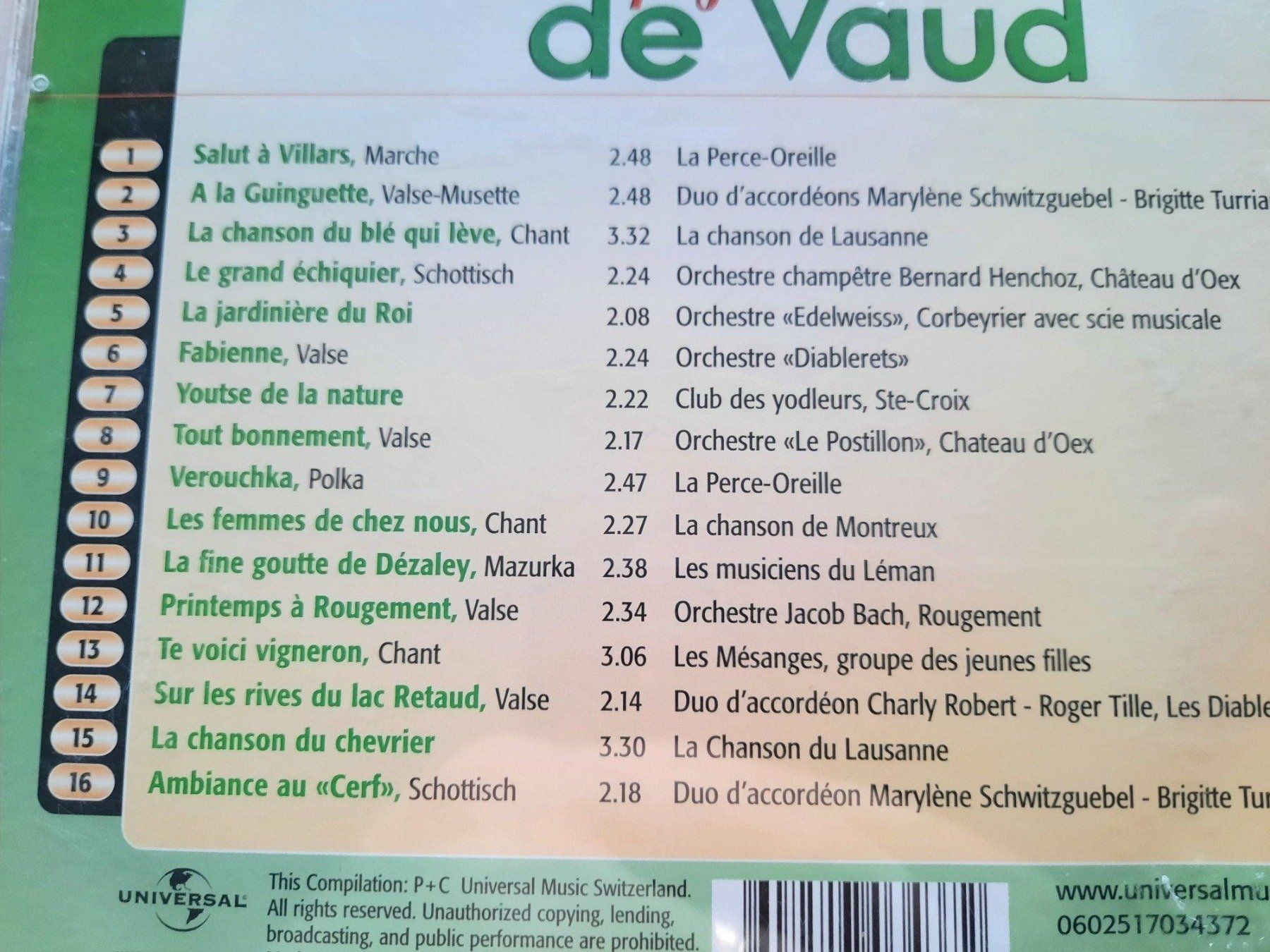 CDs: Cd Mon beau pays de Vaud – Gebraucht aus Pully von bro_n52j 2
