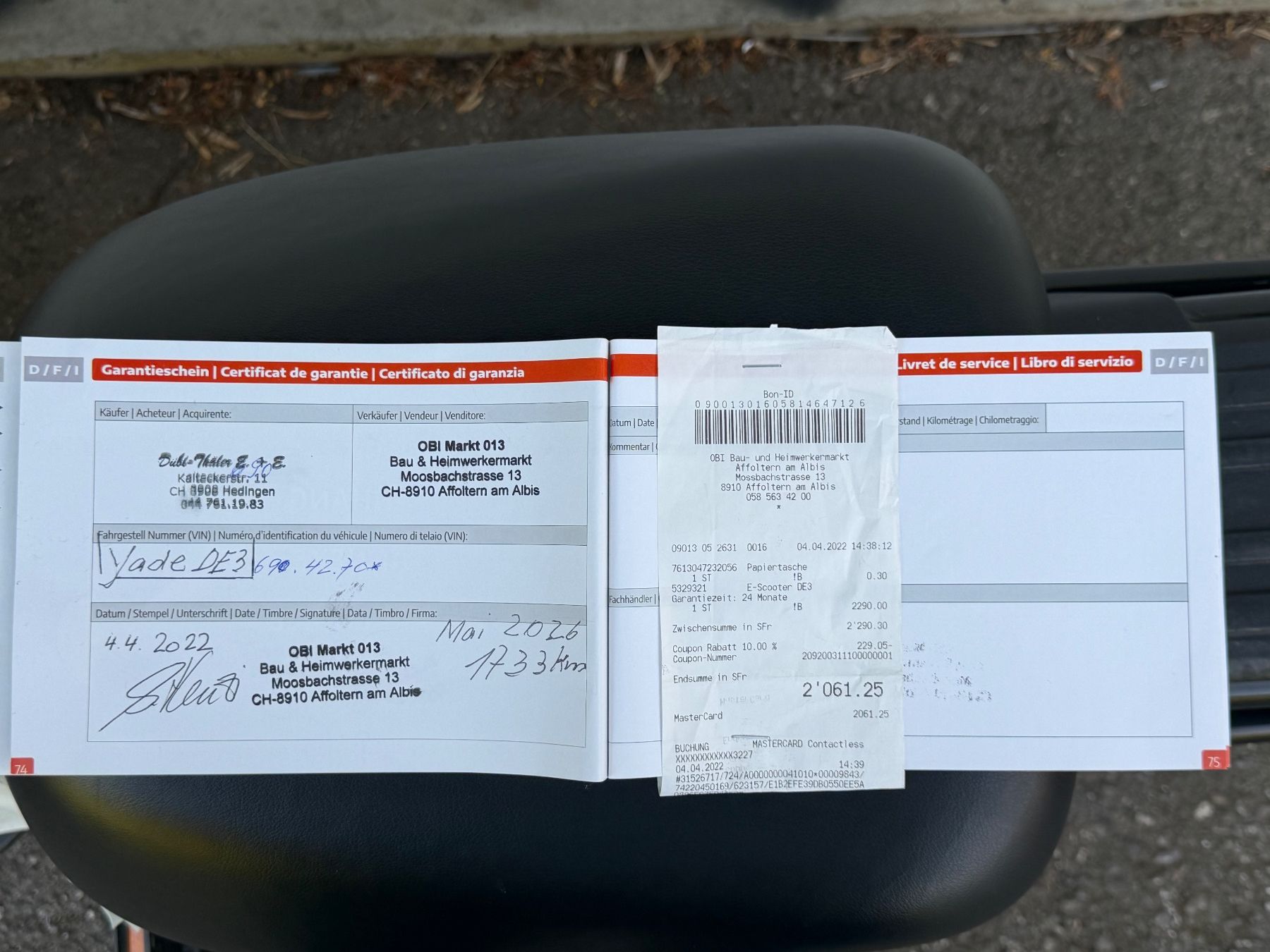 Yadea Scooter: Yadea E-Roller DE3 Neuwertig 1783 km – Usato da stallikon venduto da Guetze1990 4