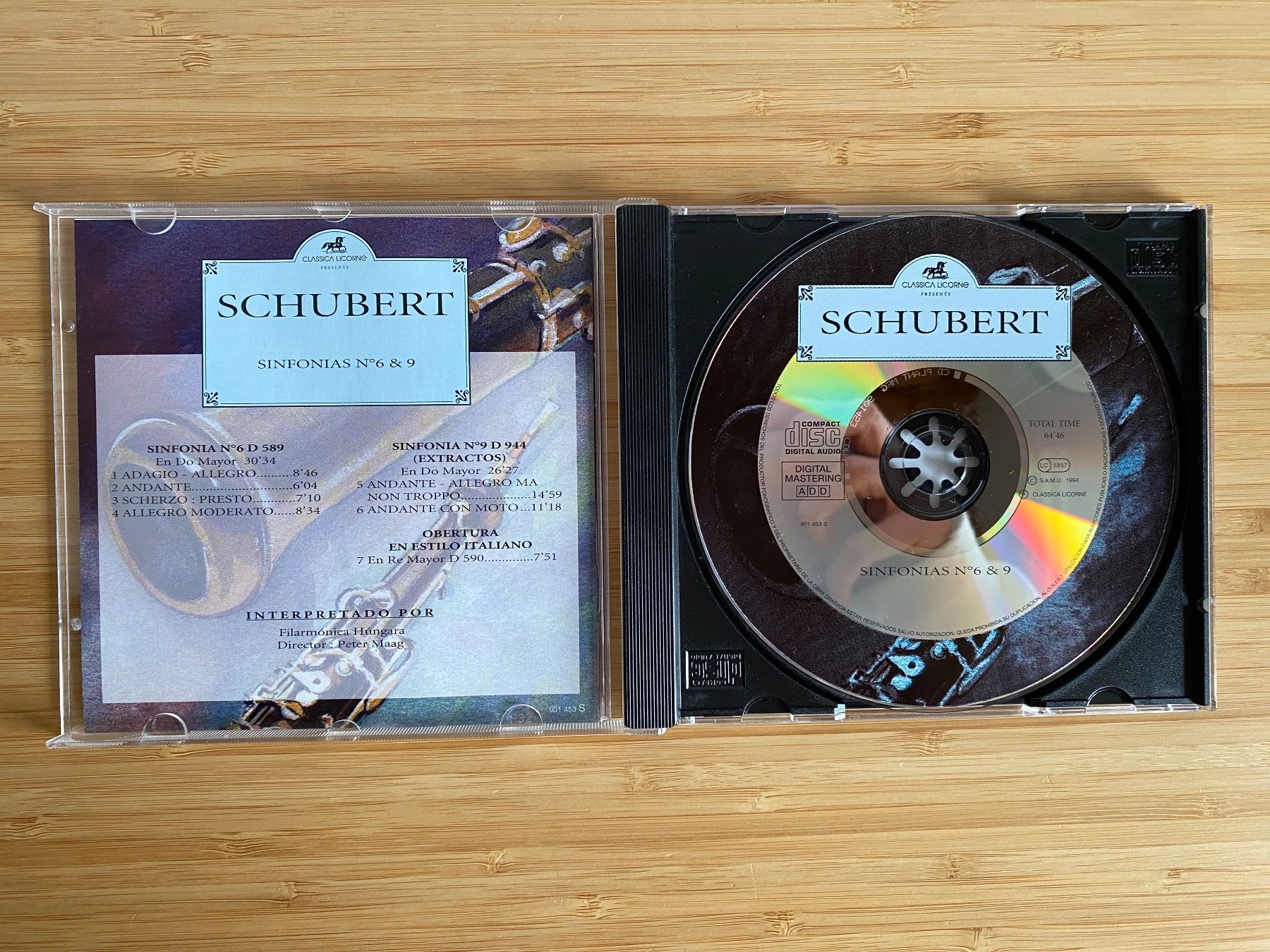 CD: Schubert Sinfonien Nos. 6+9 – Nuovo (secondo la descrizione) da Zürich venduto da Wim-Broccoli 2