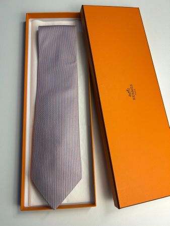 Hermes Taft gestreifte Krawatte