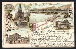 Litho Geneve, Le Theatre, Monument Bruns