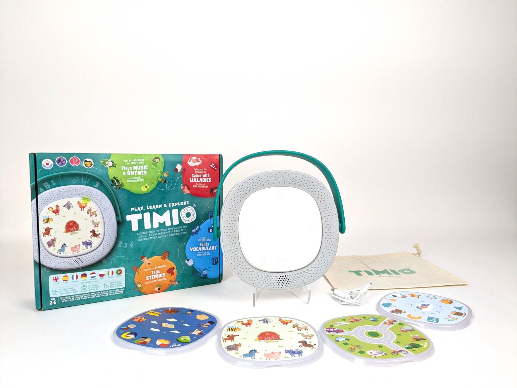 Multimediaplayer & Streamer: TIMIO AUDIO PLAYER mit 5 Audio Discs in 8 Sprachen – Neu (gemäss Beschreibung) aus Thun von Restwert_Thun 1