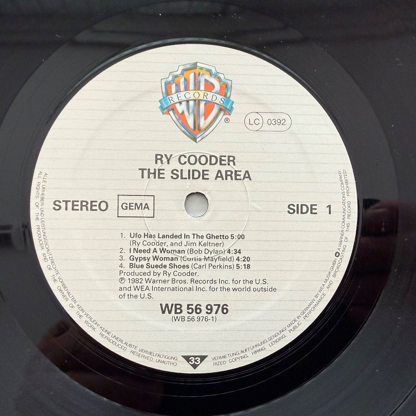 Dischi in vinile: RY COODER - THE SLIDE AREA – Usato da Zürich venduto da fehlton 3