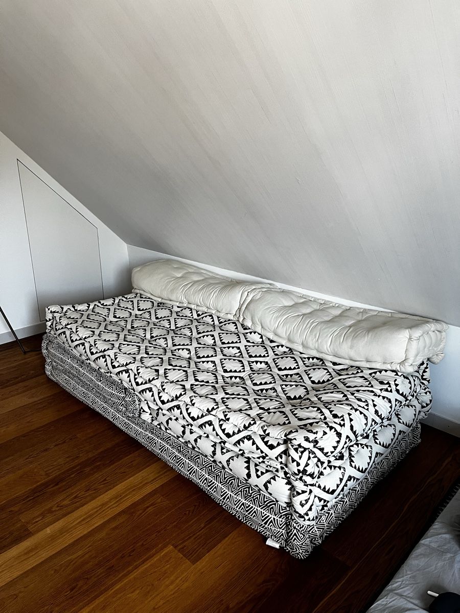 Vidaxl Divani: vidaXL 3-Sitzer Modularer Pouf Patchwork Stoff – Usato da Oberrieden venduto da MatthiasLe 1