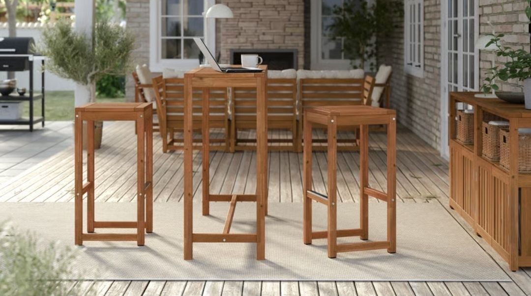 Ikea Tischset: Bartisch mit 2 Hockern in Holz – Gebraucht aus Thun von pat_yww8