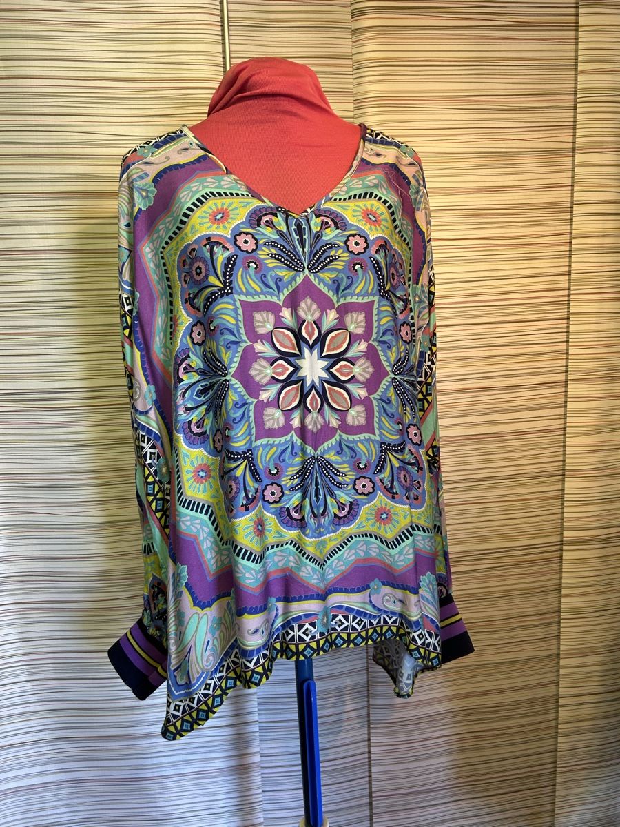 Camicette: Blusenshirt Gr. 42, multicolor – Usato da Füllinsdorf venduto da Sunny0117 6
