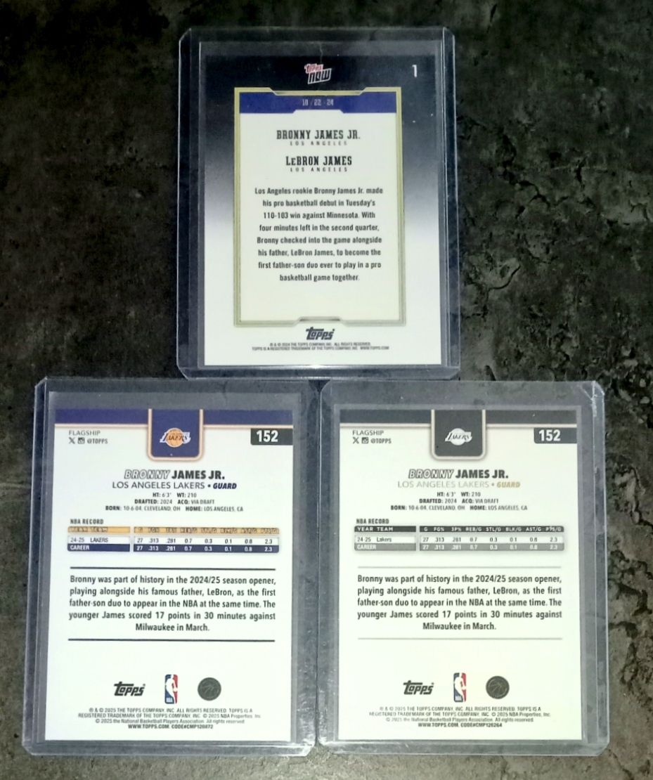 Cartoline: Bronny James NBA cards lot  – Nuovo (secondo la descrizione) da Vallorbe venduto da ant_75wx 1