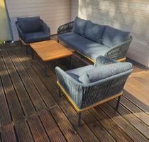 Gartenlounge Set mit Beistelltisch