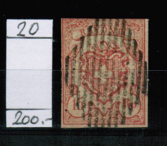 Tutti i francobolli: Rayon Nr.20 – Usato da Bern venduto da peri02