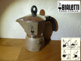 BIALETTI DAMA Mokkakanne Kaffee 4 Ex Tassen